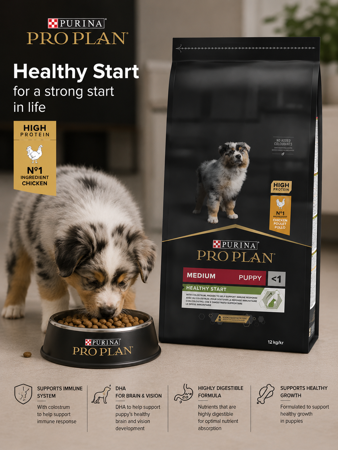 🐶 Purina Pro Plan Medium Puppy Healthy Start