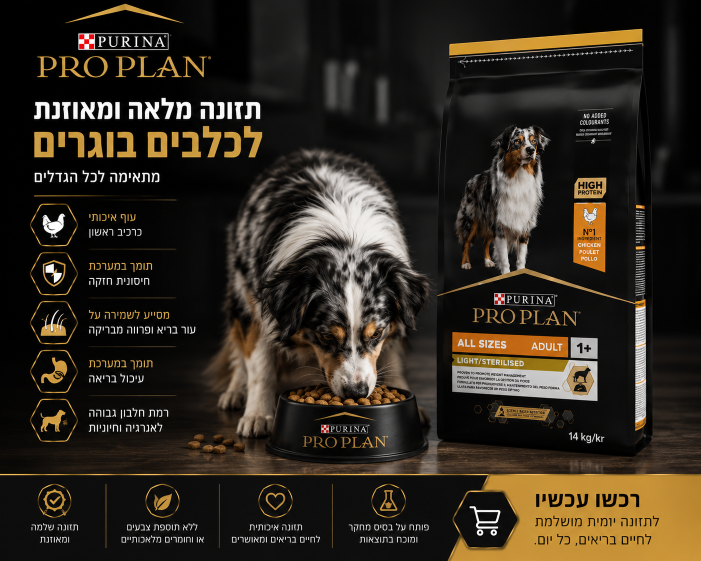 🐶 Purina Pro Plan Light / Sterilised All Sizes Adult
