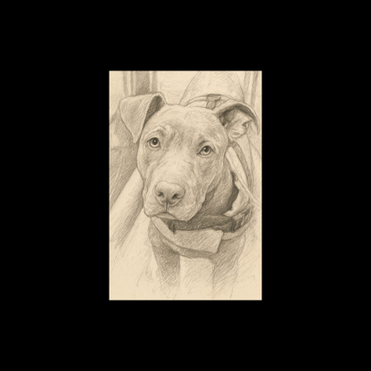 תיק בד שחור עם איור כלב