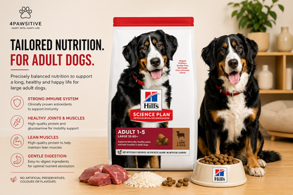 🐶 Hill’s Science Plan Adult 1–5 לכלבים גדולים עם כבש ואורז
