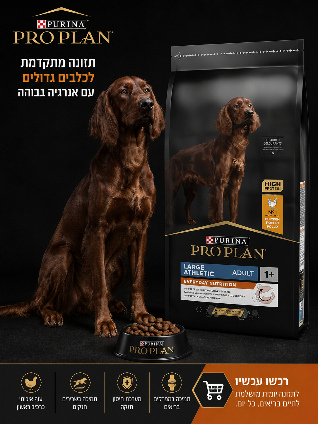 🐶 Purina Pro Plan Large Athletic Adult Everyday Nutrition