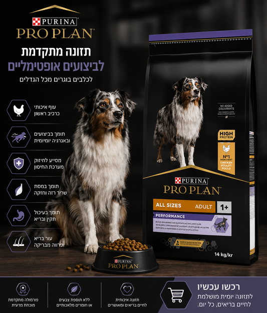 🐶 Purina Pro Plan Performance All Sizes Adult