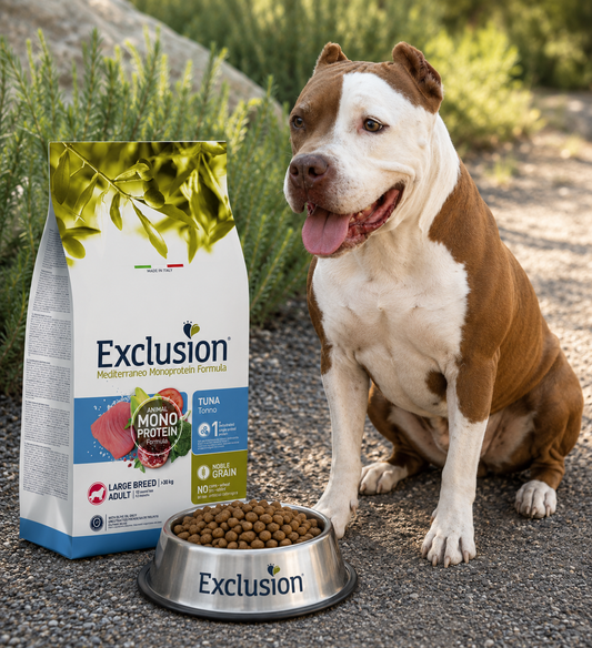 🐾 Exclusion Tuna Monoprotein – מזון יבש לכלבים בוגרים מגזע גדול 🐶🐟