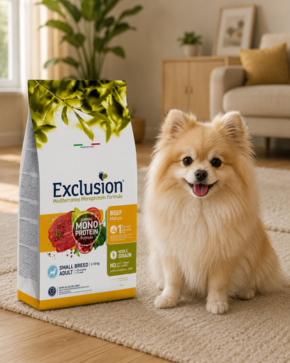 🐾 Exclusion Lamb Monoprotein – מזון יבש לכלבים בוגרים מגזע קטן 🐶🐑