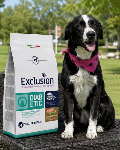 🐾 Exclusion Diabetic Monoprotein Veterinary Diet – מזון יבש לכלבים עם סוכרת 🐶