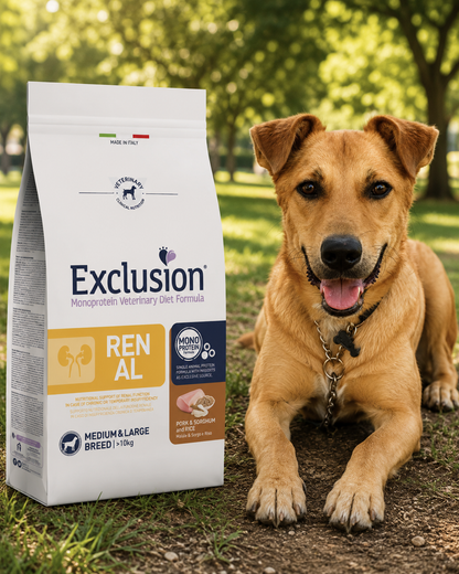 🐾 Exclusion Renal Monoprotein Veterinary Diet – מזון יבש לכלבים לתמיכה בתפקוד הכליות 🐶