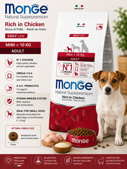 🐶 Monge Natural Superpremium Rich in Chicken Mini Adult