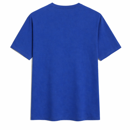 טי-שירט כחולה – צד אחורי חלק ונקי 👕