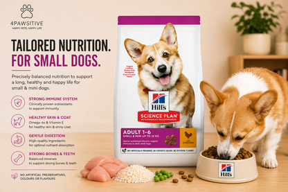 🐶 Hill’s Science Plan Adult 1–6 לכלבים קטנים עם עוף