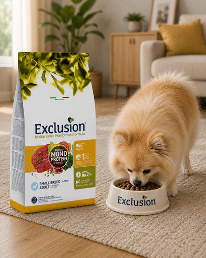 🐾 Exclusion Lamb Monoprotein – מזון יבש לכלבים בוגרים מגזע קטן 🐶🐑