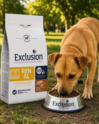 🐾 Exclusion Renal Monoprotein Veterinary Diet – מזון יבש לכלבים לתמיכה בתפקוד הכליות 🐶