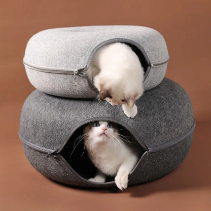 Donut Cat Bed  Tunnel