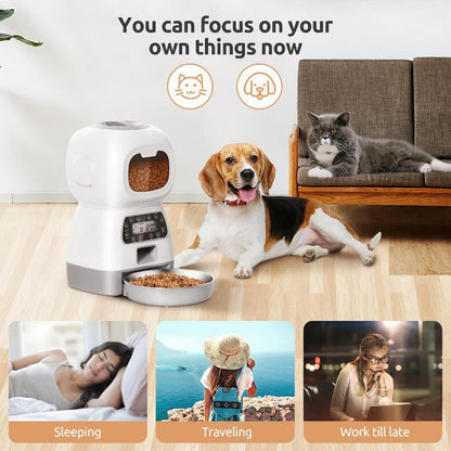 3.5L Automatic Pet Feeder For Cats/Dogs