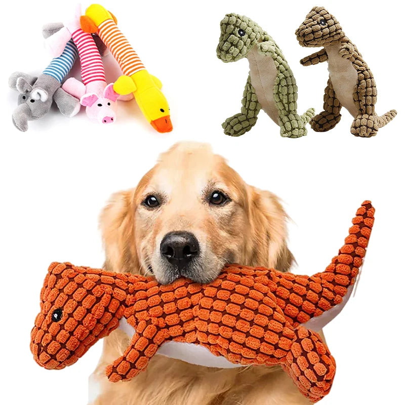 Pet Dog Toys Animal Shape Squeak Plush