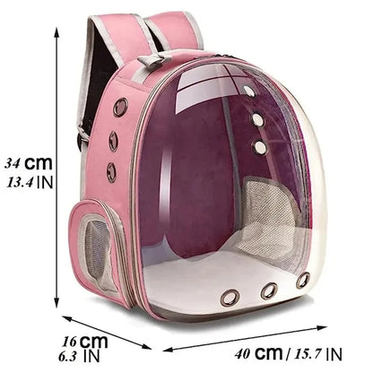 Cat/Dog Carrier Backpack Transparent