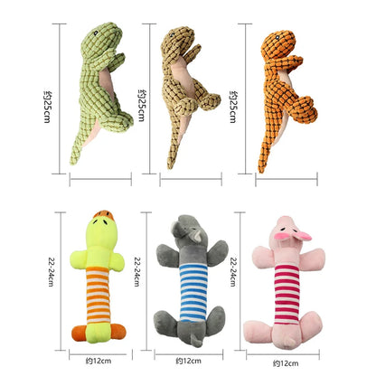 Pet Dog Toys Animal Shape Squeak Plush